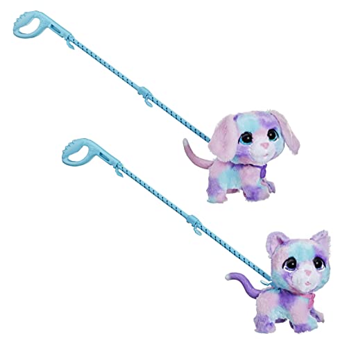 furReal Walkalots - Cotton y Candy - Set Doble - Mascotas electrónicas interactivas - Edad: 4+