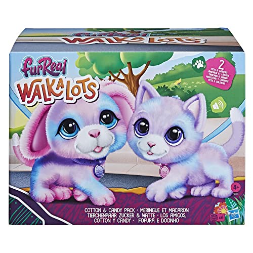 furReal Walkalots - Cotton y Candy - Set Doble - Mascotas electrónicas interactivas - Edad: 4+