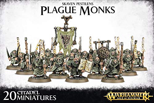 Games Workshop Warhammer 40K Age of Sigmar Skaven Pestilens Plague Monks