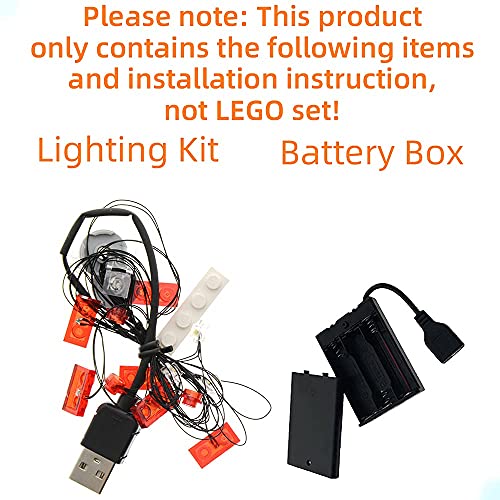 GEAMENT Conjunto de Luces LED para Ford Mustang - Compatible con Lego Creator 10265 de Bloques de construcción (Juego Lego no Incluido) (con Instrucciones)