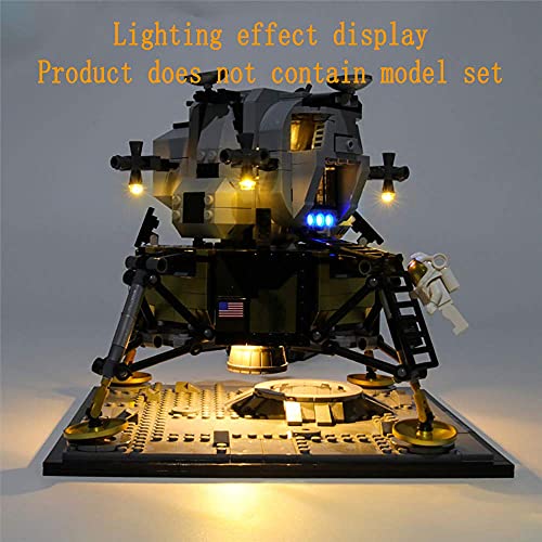 GEAMENT Kit de luz LED para NASA Apollo 11 Lunar Lander - Compatible con Lego Creator 10266 (Juego Lego no Incluido)