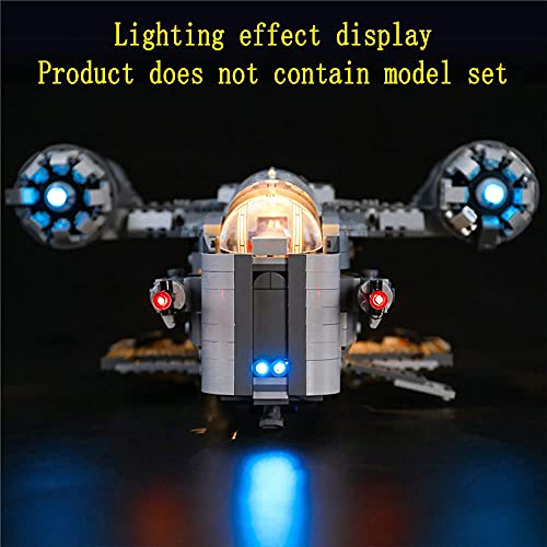 GEAMENT Kit de luz LED para Transporte de Cazarrecompensas de Mandalorian 2020 (The Razor Crest) - Compatible con Lego Star Wars 75292 (Juego Lego no Incluido)