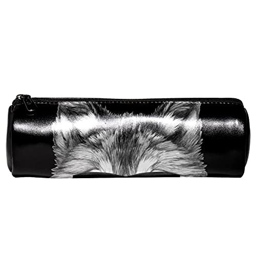 Gentleman Mr.Wolf - Estuche para lápices de papelería, bolsa de almacenamiento, organizador de cosméticos para la escuela, adolescentes, niñas, niños, hombres y mujeres