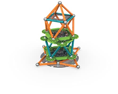 Geomag Motion Magnetic Gears 160 pcs, Color Blanco, Verde, Naranja, Azul (768)