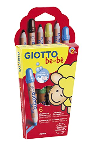 Giotto Be-Bè Súper Lápices Estuche 6 Uds. + Sacapuntas