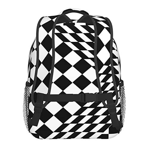 gjowegode Mochila Infantil para Niño Kindergarten, Ilusión óptica de cubo blanco Mochilas Kinder Preescolar Niñas Mochila Mochilas Lindo 2-6 Años, De Vuelta a La Escuela