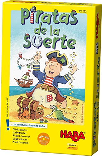 Haba Primer Tesoro de Juegos-ESP (302243) + Piratas de la Suerte ESP (302252)