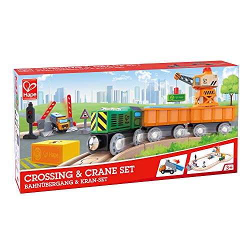 Hape Circuito De Tren Accionado por Manivela, Multicolor (6913732) , Modelos/colores Surtidos, 1 Unidad