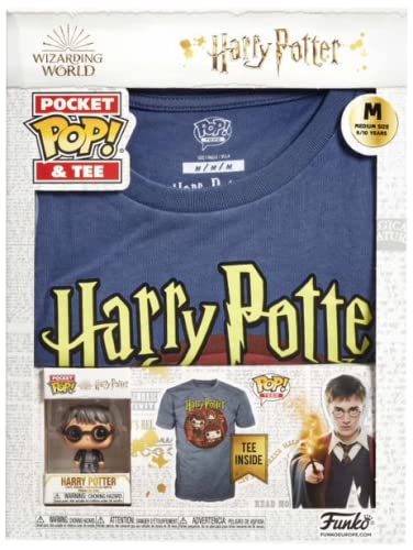 HARRY POTTER Trio - Pop! & Camiseta Hombre ¡Funko Pop! Standard 158/164, 100% algodón,