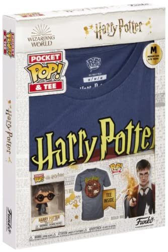 HARRY POTTER Trio - Pop! & Camiseta Hombre ¡Funko Pop! Standard 158/164, 100% algodón,