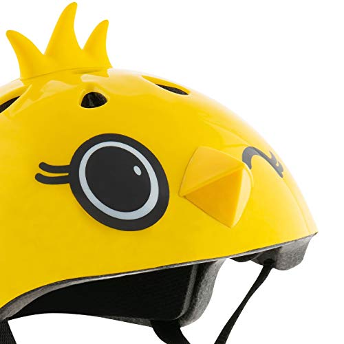 HUDORA Fahrrad-Helm Kinder, Gr. 51-53 Nitro Motors Kiki-Casco de Ciclismo para niños, Talla, Infantil, Amarillo