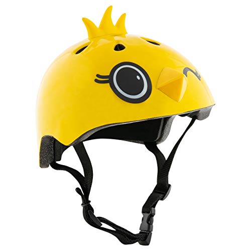 HUDORA Fahrrad-Helm Kinder, Gr. 51-53 Nitro Motors Kiki-Casco de Ciclismo para niños, Talla, Infantil, Amarillo