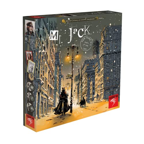 Hurrican Asmodee Mr. Jack, New York (edición 2021), Juego básico, Juego Familiar, Juego de deución, en alemán, HURD0008