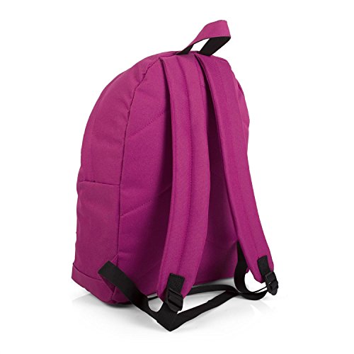 ITACA - Mochila Casual Juvenil Hombre Multifuncional + Estuche Portatodo de Poliéster. Cómoda Resistente Ligera y Acolchada par Uso Diario, Universidad. 25332, Color Fucsia