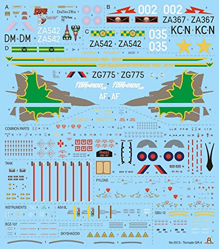 Italeri 2513S 1:32 Tornado GR.4-modelismo, Modelo de Suelo, Hobby, Pegado, Kit de plástico, detallado, Multicolor (2513)