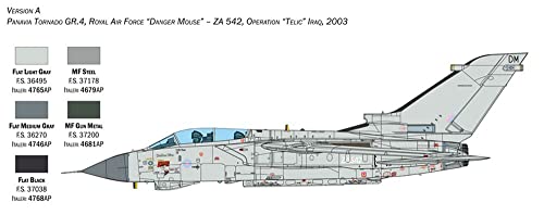 Italeri 2513S 1:32 Tornado GR.4-modelismo, Modelo de Suelo, Hobby, Pegado, Kit de plástico, detallado, Multicolor (2513)