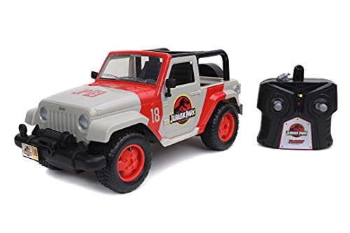 Jada Jurassic Park Jeep Wrangler Radiocontrol, 16.5 x 38.7 x 15.2 cm