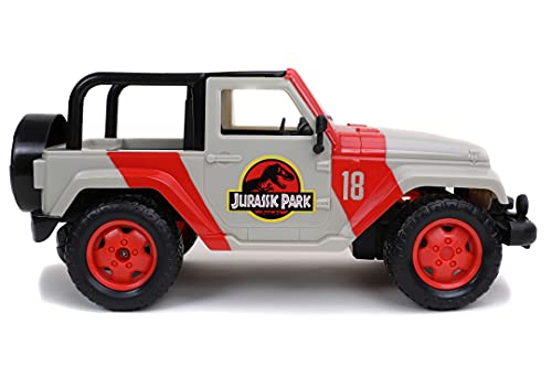 Jada Jurassic Park Jeep Wrangler Radiocontrol, 16.5 x 38.7 x 15.2 cm