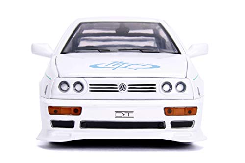 Jada Toys Fast and The Furious - Coche Miniatura de colección (253203025), Color Blanco y Azul