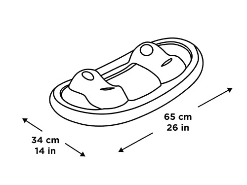 Jakobs GmbH Gymnic - 80.00 - Base Inflable Caballo - Base de oscilación en Blanco