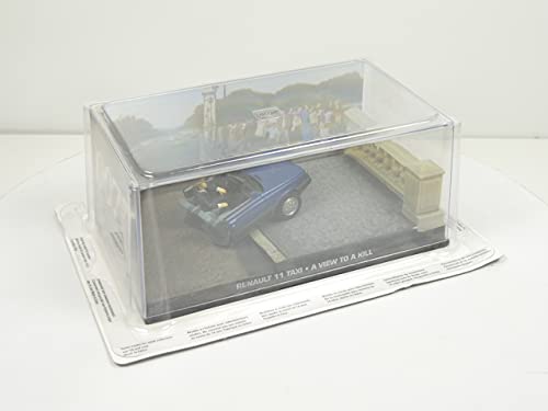 James Bond Compatible con Renault 11 Taxi from Paris : 'Half Car Damaged 007 A View to a Kill 1/43 (Gift for 007 Collection subscribers DYG2)