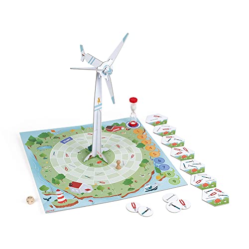 Janod - Juego Eole Challenge - Juego de Mesa Infantil - Juego de Cooperación Lúdico y Educativo - Fabricado En Francia - Colaboración con WWF - Certificado FSC - Desde 6 Años, J08638