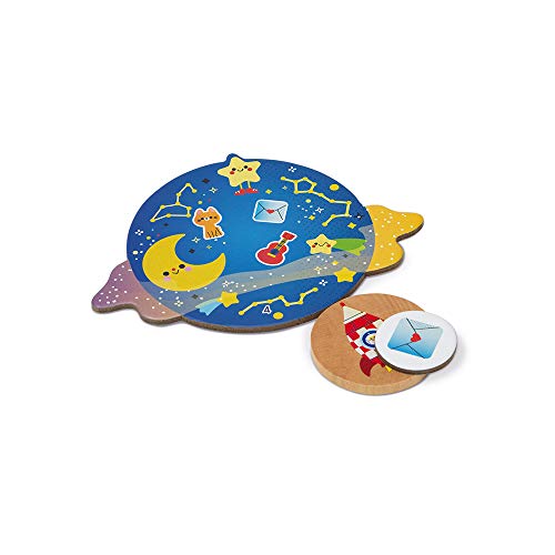 Janod - Speedy Rocket - Juego de Mesa Infantil - Juego de Habilidad con Certificado FSC - A partir de 4 Años, J02635