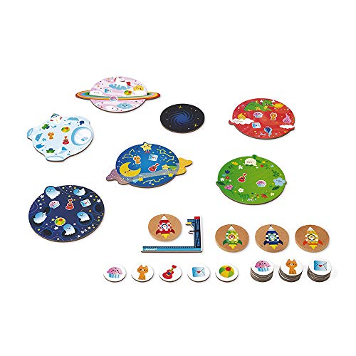 Janod - Speedy Rocket - Juego de Mesa Infantil - Juego de Habilidad con Certificado FSC - A partir de 4 Años, J02635