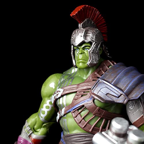 JIANLIN Hulk Thor: Ragnarok, Gladiador Interactivo Hulk 8in Figura De Acción Final Arena Martillo Gigante Y Accesorios para Casco Tomahawk