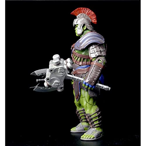 JIANLIN Hulk Thor: Ragnarok, Gladiador Interactivo Hulk 8in Figura De Acción Final Arena Martillo Gigante Y Accesorios para Casco Tomahawk