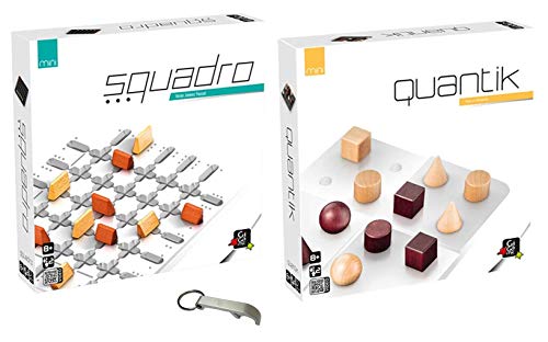 Juego de 2 juegos de Squadro + Cantik + 1 abridor de botellas Blumie.