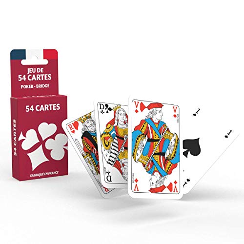 Juego de 54 Cartas – Juego de Poker, Presidente, Palmito, 8 Americanos, Multicolor