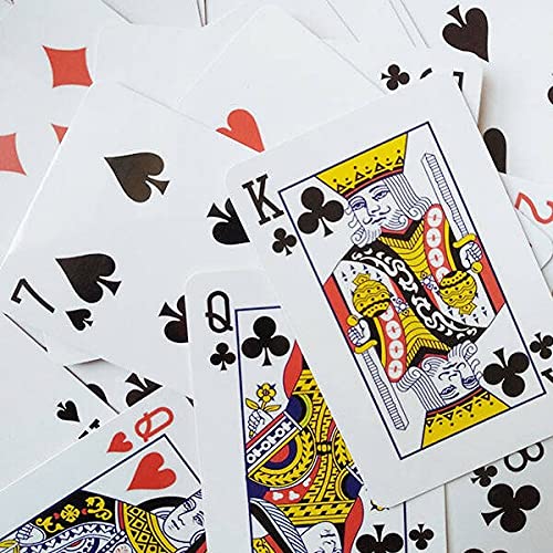 Juego de cartas de juego de oso polar y animal blanco Royal Flush Poker