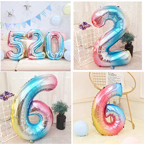 Juego de decoración de 26 cumpleaños para mujer, hombre, arco iris, decoración de cumpleaños para 26 años, decoración para mujer, 26 globos con guirnalda de Happy Birthday para géneros, Reveal