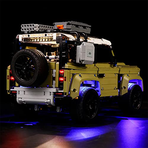 Juego de luces LED para Lego 42110 Land Rover Defender, juego de iluminación de conexión USB compatible con Lego 42110 (solo luces, modelos sin Lego) (clásico)