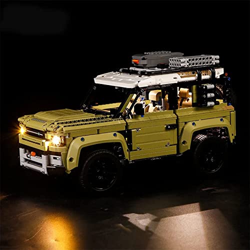 Juego de luces LED para Lego 42110 Land Rover Defender, juego de iluminación de conexión USB compatible con Lego 42110 (solo luces, modelos sin Lego) (clásico)