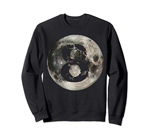 Jugador de billar de 8 bolas Luna Llena Sudadera