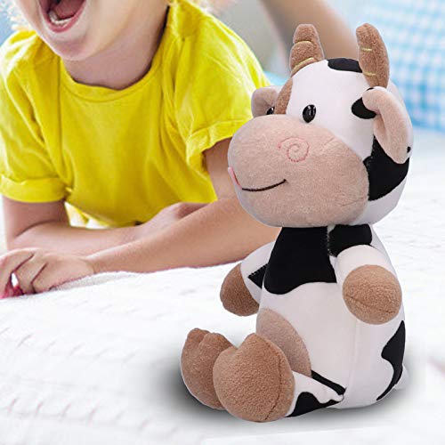 Juguete de Peluche de Vaca, 30cm Vaca de Peluche de Juguete Lindo Animal de Dibujos Animados de Ganado Becerro muñeca de Juguete de Peluche de Vaca Juguete de Peluche para niños Regalo de cumpleaños