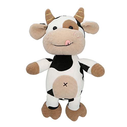 Juguete de Peluche de Vaca, 30cm Vaca de Peluche de Juguete Lindo Animal de Dibujos Animados de Ganado Becerro muñeca de Juguete de Peluche de Vaca Juguete de Peluche para niños Regalo de cumpleaños