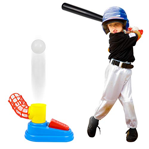 Juguetes Niños 5 Años Beisbol de Autoservicio con 1 Bate Beisbol Juguete 3 Pelota - Juegos Exterior Niños Juegos al Aire Libre para Niños Juguetes Niños 3 4 5 6 7 Años Regalos Niños 8 9 10 11 12 Años