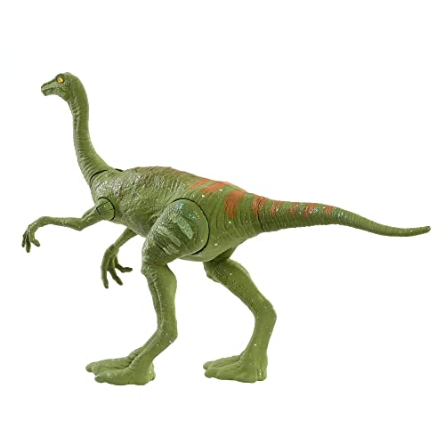 Jurassic World Fuerza Feroz Gallimimus Dinosaurio articulado, figura de juguete para niños (Mattel GWN37)