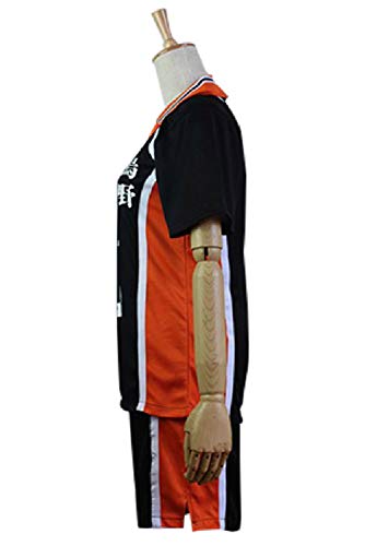 Kageyama Tobio Karasuno Koukou High School Volleyball Club n.º 9 Cosplay Disfraz Sportswear Camiseta, Negro Unisex L