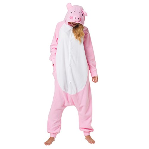 Katara (10+ Modelos) Kigurumi Pijamas Disfraz Animal Halloween Adultos Cerdo Talla 145-155cm