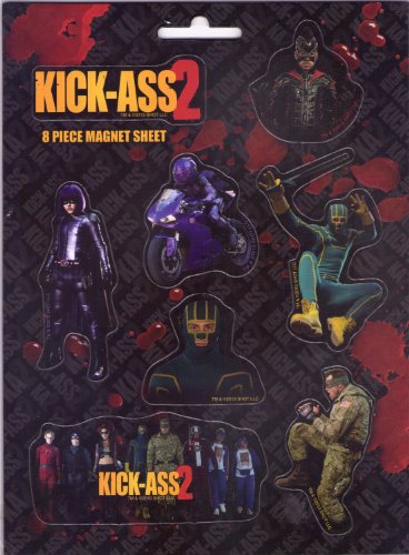 Kick Ass 2 8 Piezas Surtido Imán Conjunto, Multicolor