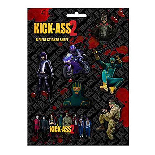 Kick Ass 2 – Juego de pegatinas artísticas – 8 pegatinas
