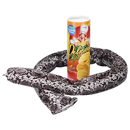 Kuuleyn Latas mágicas de Papas Fritas, Papas Fritas Pueden bromas Divertidas Broma Salto Pop out Spring Snake Trick Toy