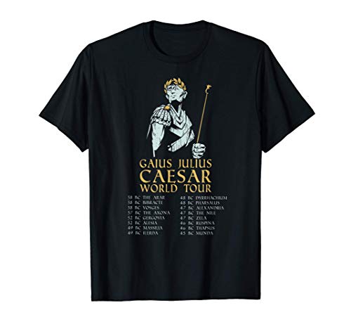 La antigua gira mundial de Cayo Romano Julio César Camiseta