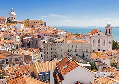 Lais Jigsaw Puzzle Vista panorámica sobre los techos de la Alfama, Lisboa, Portugal 1000 piezas