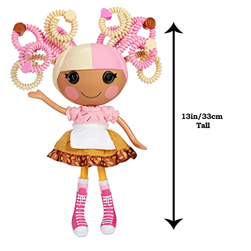 Lalaloopsy Silly Hair Muñeca Scoop Wafflecone de 33cm con Gatito-Temática de helado-Pelo multicolor y 11 accesorios-Caja reutilizable como salón de belleza-Edad: 3-103 años, color (576938C3)