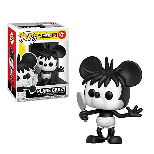 LAST LEVEL- Pop Vinyl: Disney: Mickey's 90th Anniversary: Plane Crazy Figura Mouse: Mickey, Multicolor (FFK32191)